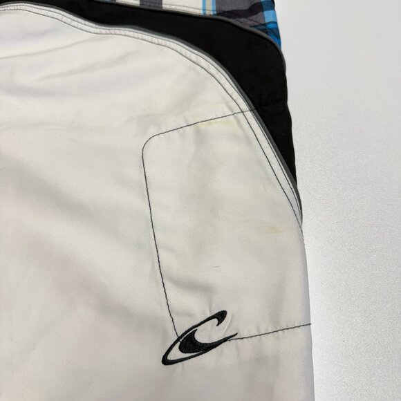 Vintage Oneill Board Shorts Swimming Trucks Mens 38 White Y2K Embroidered - Picture 4 of 12